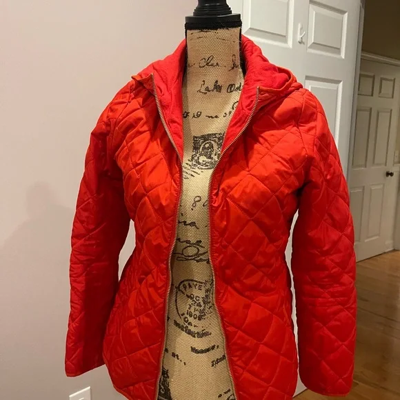 Old Navy Jackets Coats Old Navy Red Puffer Hooded Winter